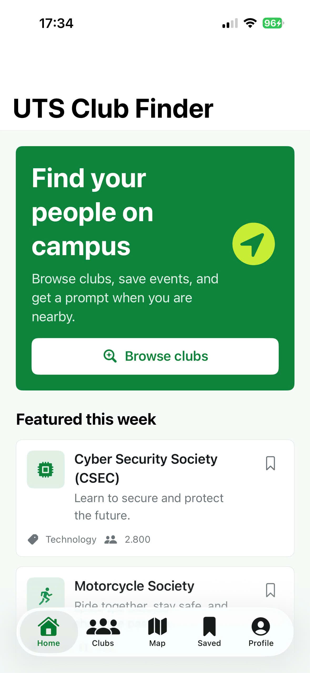 UTS Club Finder